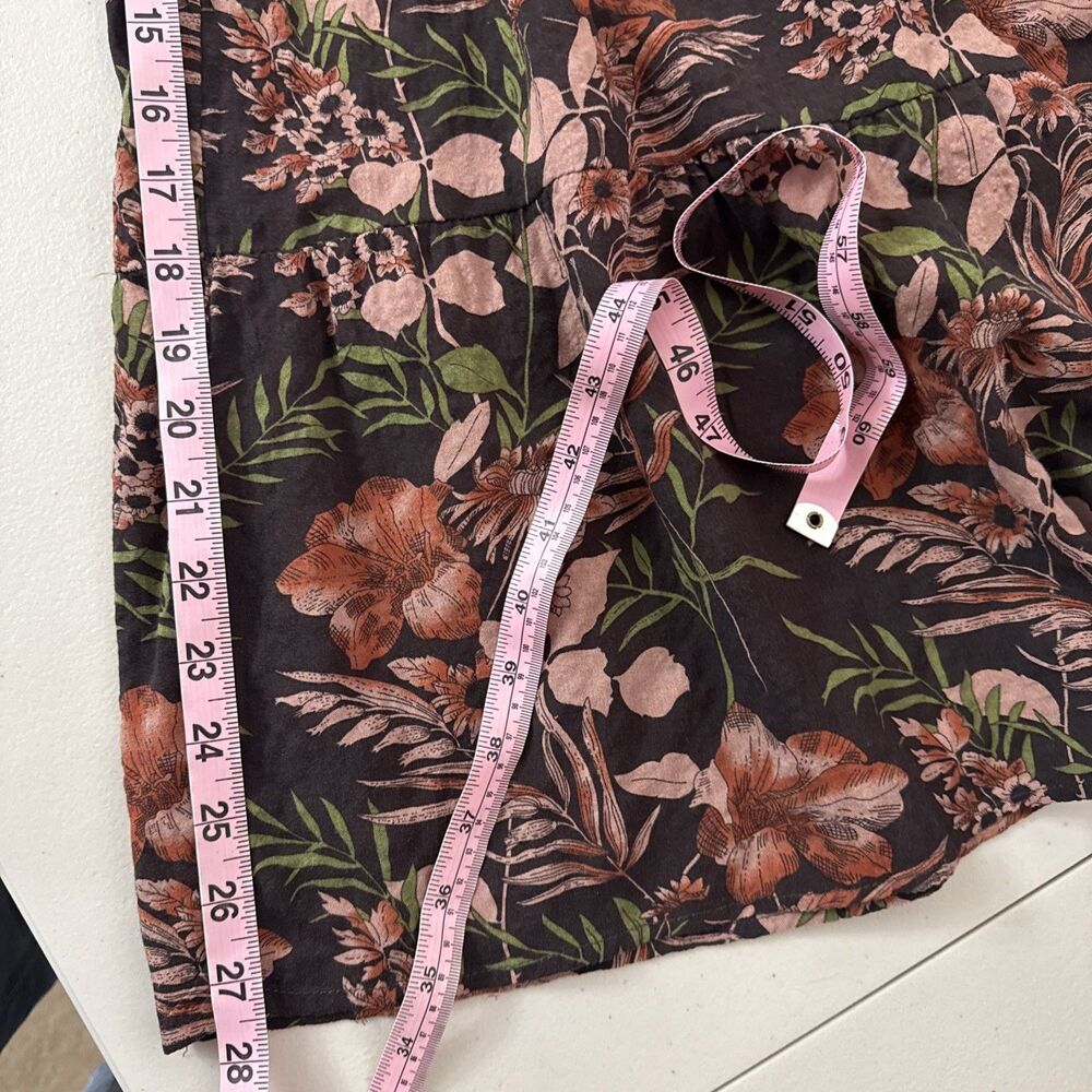 Natural Life Brown Floral Palazzo Pants Women's Size Medium - Picture 11 of 12